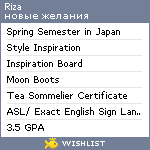 My Wishlist - rizu