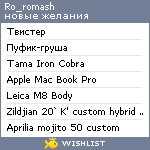 My Wishlist - ro_romash