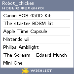 My Wishlist - robot_chicken