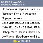 My Wishlist - rogozinskayat203