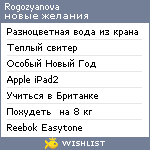 My Wishlist - rogozyanova