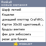 My Wishlist - ronika8