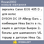 My Wishlist - rowan2002