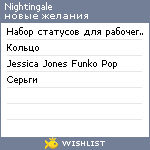 My Wishlist - rrr_nightingale