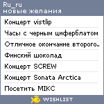 My Wishlist - ru_ru