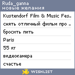 My Wishlist - ruda_ganna