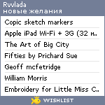 My Wishlist - rvvlada