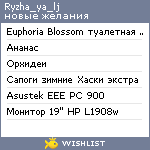 My Wishlist - ryzha_ya_lj