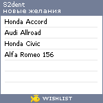 My Wishlist - s2dent