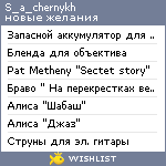 My Wishlist - s_a_chernykh