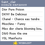 My Wishlist - saint_clair