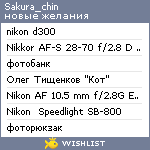 My Wishlist - sakura_chin