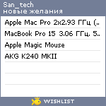 My Wishlist - san_tech