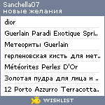 My Wishlist - sanchella07