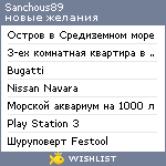 My Wishlist - sanchous89