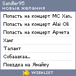 My Wishlist - sandler95