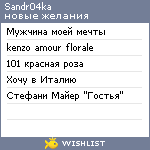 My Wishlist - sandr04ka