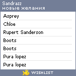 My Wishlist - sandrazz