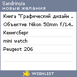 My Wishlist - sandrinyia