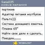 My Wishlist - sania035