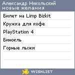 My Wishlist - sanilka