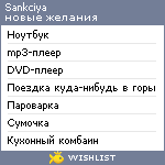 My Wishlist - sankciya