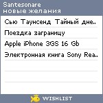 My Wishlist - santesonare