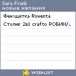 My Wishlist - sara_frank