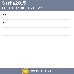 My Wishlist - sasha2015