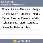 My Wishlist - satine2006