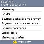 My Wishlist - sava2101