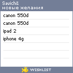 My Wishlist - savichi1