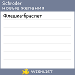 My Wishlist - schroder