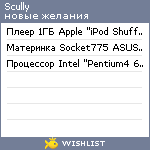 My Wishlist - scully