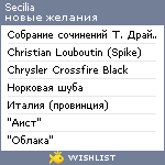 My Wishlist - secilia