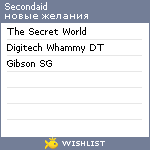 My Wishlist - secondaid