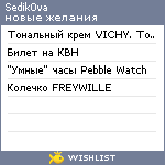 My Wishlist - sedik0va