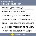 My Wishlist - semenovap