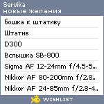 My Wishlist - servika