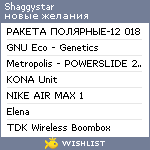 My Wishlist - shaggystar