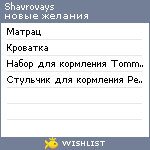 My Wishlist - shavrovays