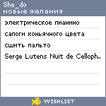 My Wishlist - she_do