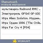 My Wishlist - shematovich