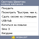 My Wishlist - shemetovacv