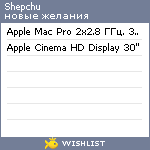 My Wishlist - shepchu