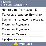 My Wishlist - shevale