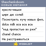 My Wishlist - shevchenkoboom