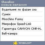 My Wishlist - shevelkes