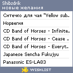 My Wishlist - shibzdrik