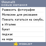 My Wishlist - shizuma01